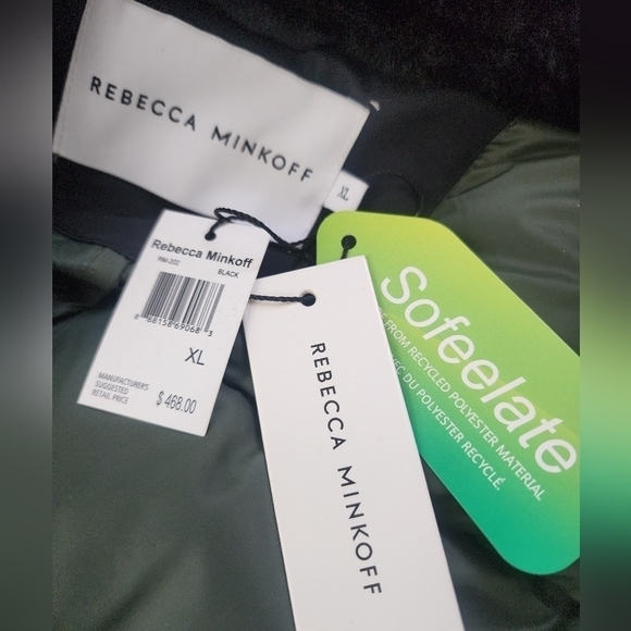 Rebecca Minkoff Womens Taslon Jacket. Black. Size XL. New. Ideal for wet weath - Picture 12 of 13